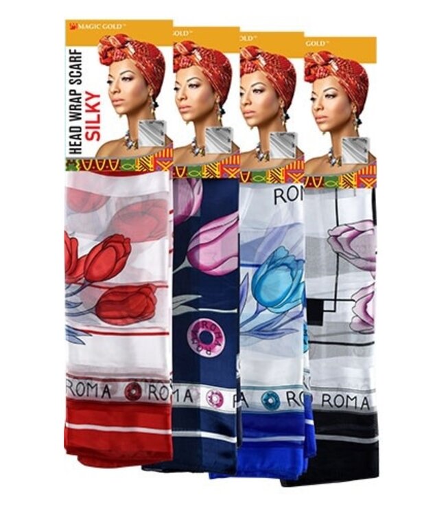 MAGIC GOLD Head Wrap Scarf Silky #9 #SCF99579