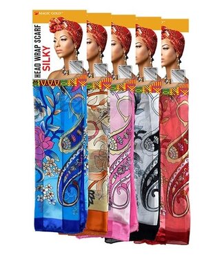 MAGIC GOLD Head Wrap Scarf Silky #7 #SCF99577