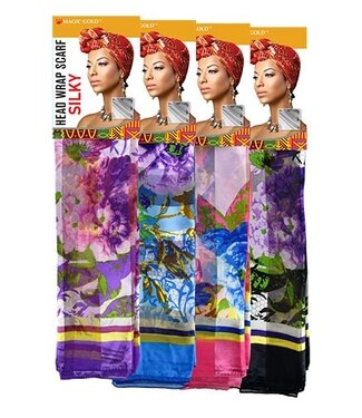 MAGIC GOLD Head Wrap Scarf Silky #23 #SCF99593