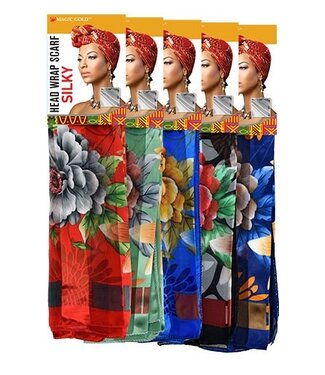 MAGIC GOLD Head Wrap Scarf Silky #21 #SCF99591
