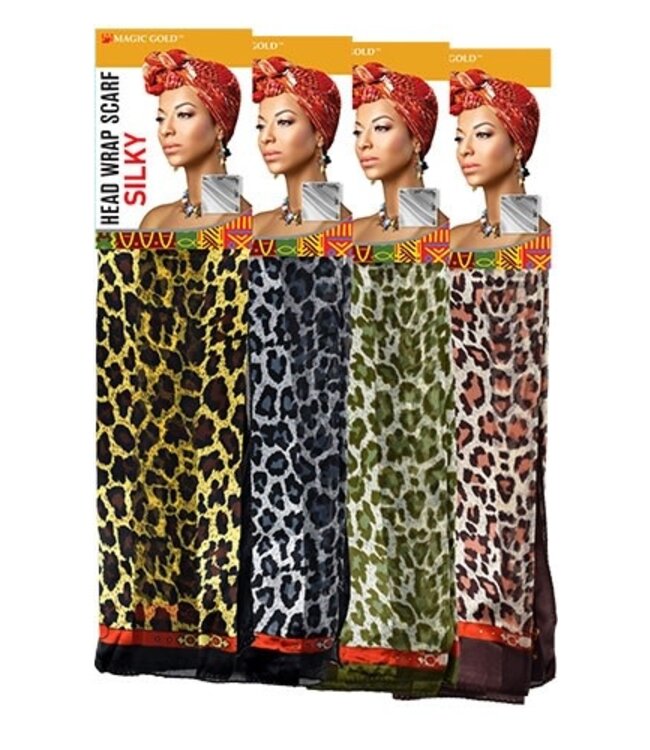 MAGIC GOLD Head Wrap Scarf Silky #24 #SCF99594