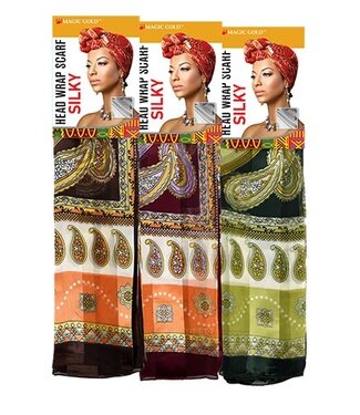 MAGIC GOLD Head Wrap Scarf Silky #18 #SCF99588