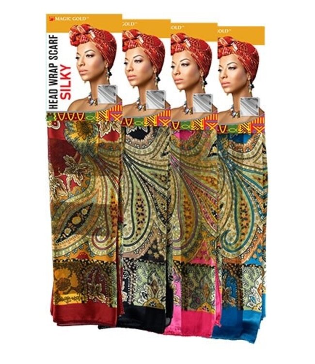MAGIC GOLD Head Wrap Scarf Silky #14 #SCF99584