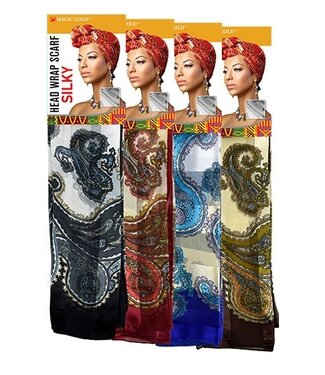 MAGIC GOLD Head Wrap Scarf Silky #12 #SCF99582