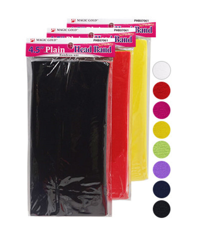 MAGIC GOLD Plain Head Band Large Assorted
