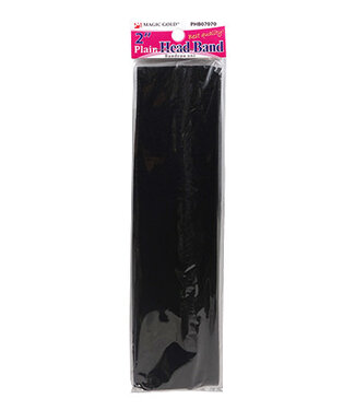 MAGIC GOLD Plain Head Band Small Black