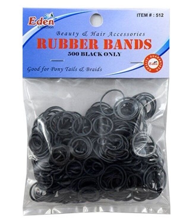 Eden Rubber Band 500Pcs Black #512