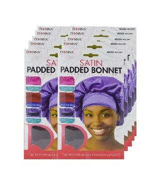 Donna Satin Padded Bonnet 22255 Asst