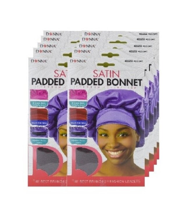 Donna Satin Padded Bonnet 22255 Asst