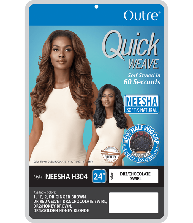 Quick Weave Neesha H304 DR Chocolate Swirl
