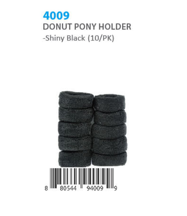 Donut Ponytail Holder #4010 (10 pc} assorted colors)
