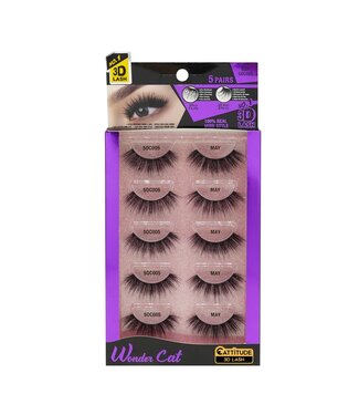 Ebin Wonder Cat 5 Pairs 3D Lash May