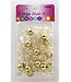 Eden LG Blister Round Beads  BR8-MGOL Gold/Glitter