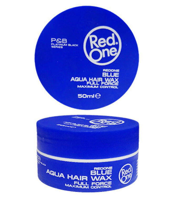 Red One Aqua Hair Gel Wax - Blue 50ml