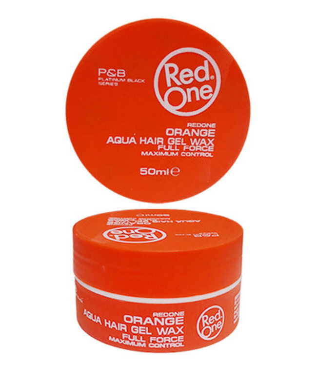 Red One Aqua Hair Gel Wax - Orange 50ml