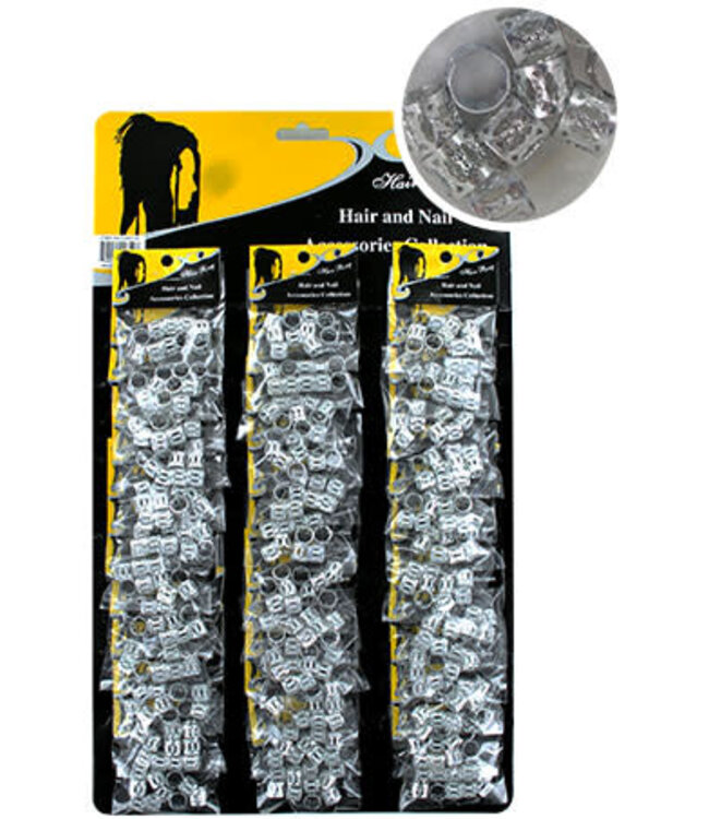 Magic Collection Silver Hair & Nail Ring Bead  CX6105