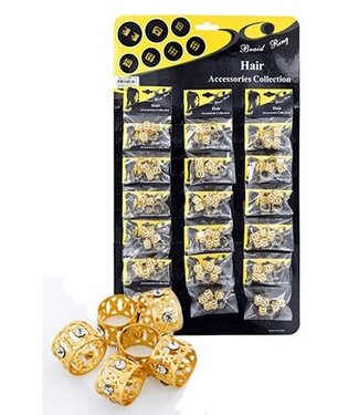 Magic Collection Gold Hair & Nail Ring Bead CX6110