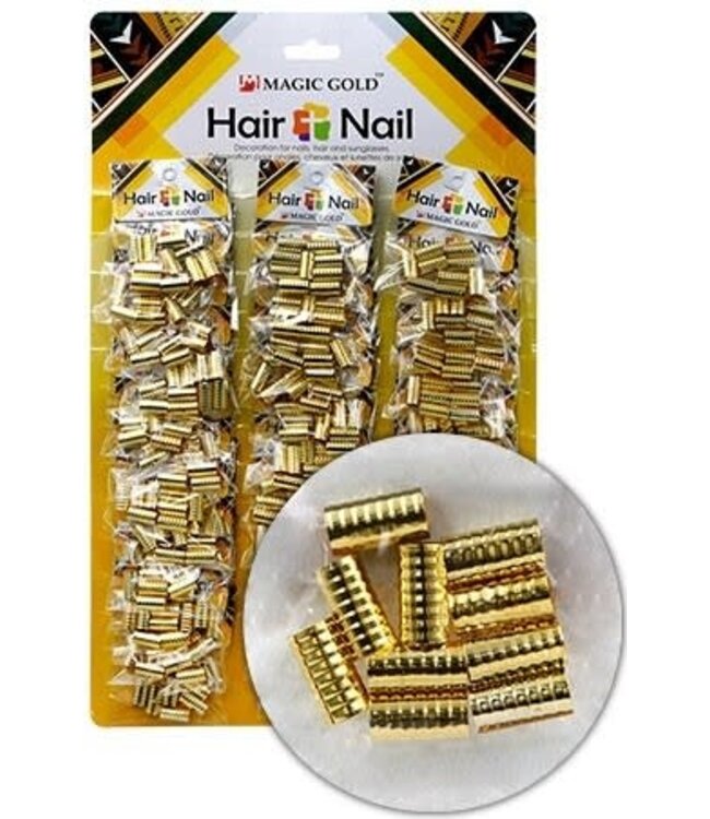 Magic Collection Gold Hair & Nail Ring Bead - #7659