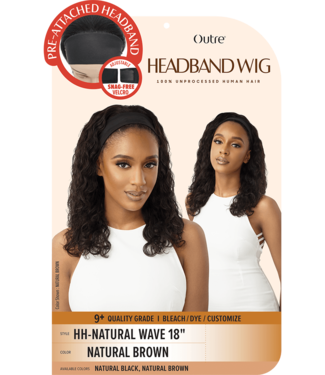 Outre Headband Wig HH-Natural Wave18" Natural Brown
