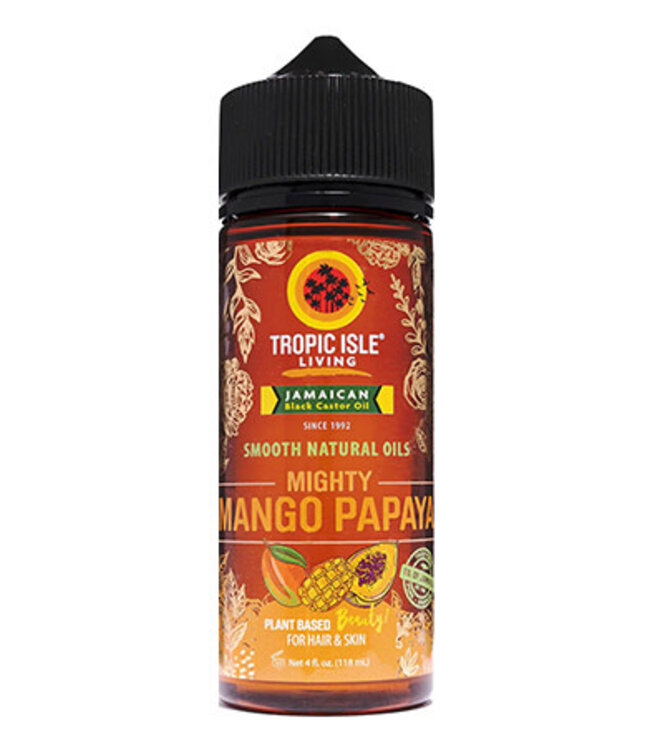 Tropic Isle Living Smooth Natural Oil Mighty Mango Papaya 4oz