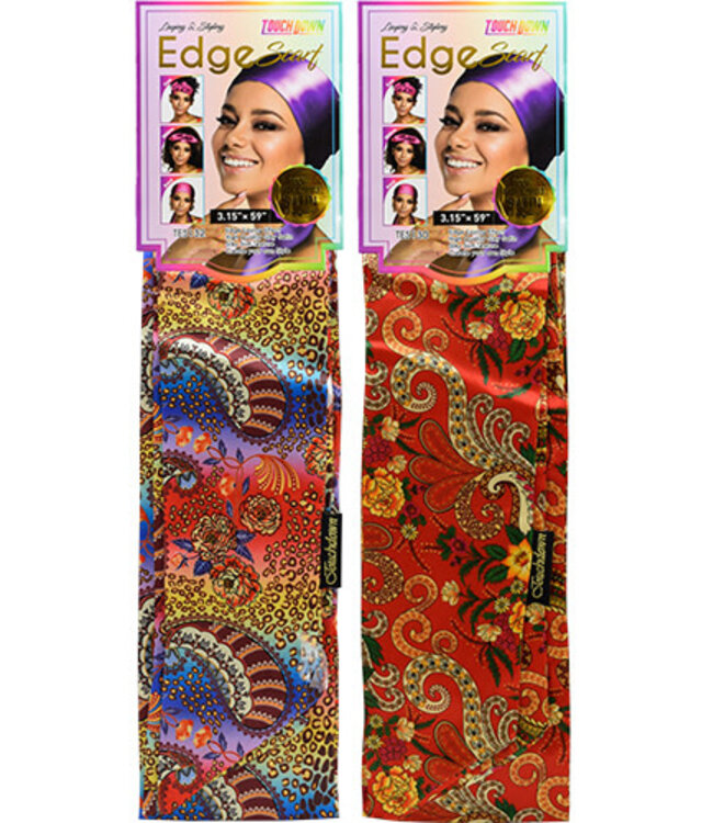 Touch Down Edge Scarf Oriental Flower TES130