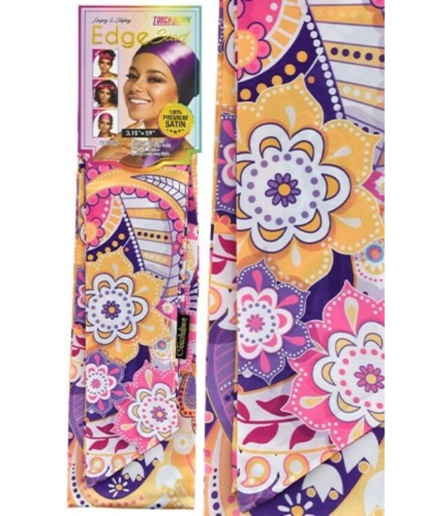 Touch Down Edge Scarf Graphic(Pink Banana)  #TES109