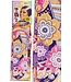 Touch Down Edge Scarf Graphic(Pink Banana)  #TES109