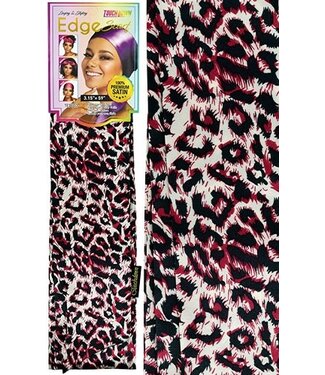 Touch Down Edge Scarf Graphic Leopard Pink #TES103