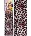 Touch Down Edge Scarf Graphic Leopard Pink #TES103