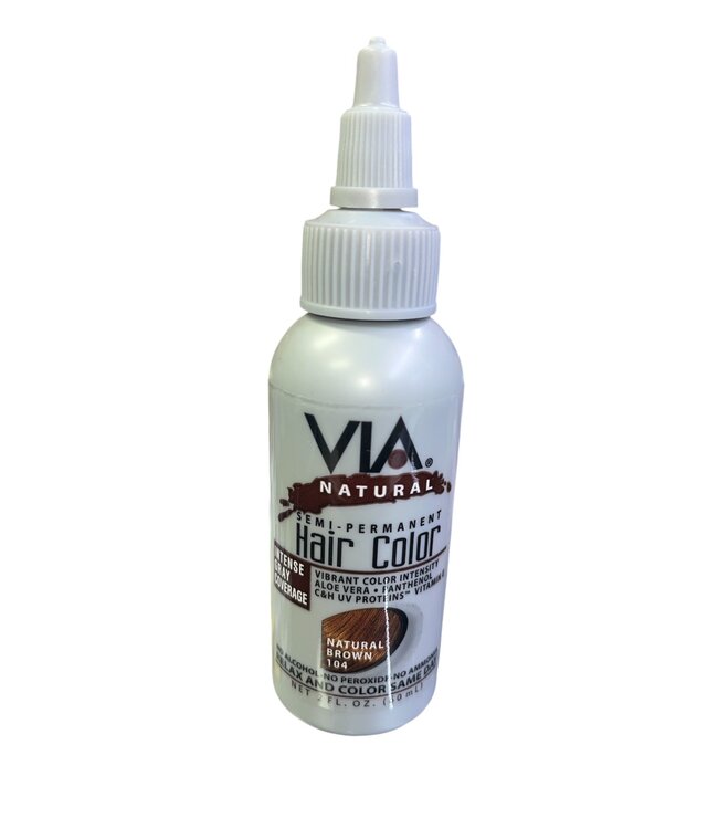 Via H/Clr Natural Brown 104 2oz