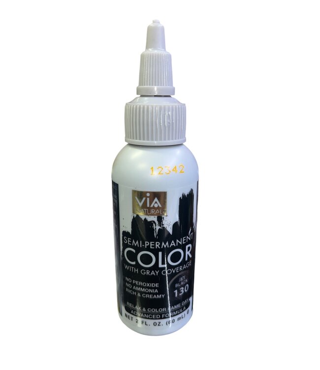 Via H/Clr Jet Black 130 2oz