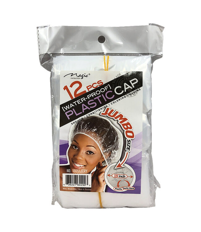 Magic Collection 12Pcs Plastic Cap Clear 18051JCRY