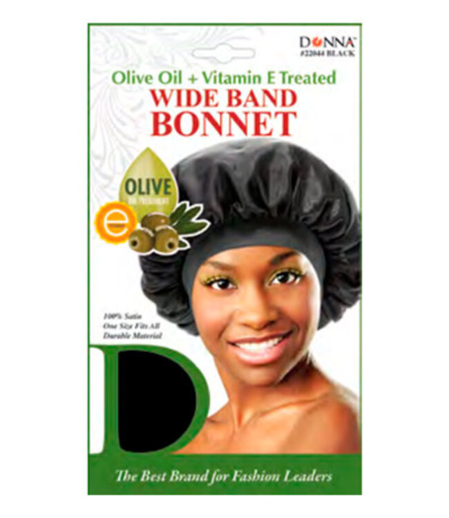 Donna Oil Treated Wide Bonnet Black