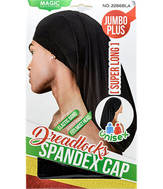 Magic Collection Dreadlocks Spandex Cap Long #2286 Black