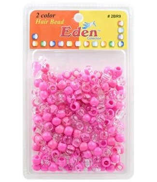 Eden Jumbo 2 Tone Color Bead Clear Assorted Tone 2BR9-Clear/HPink