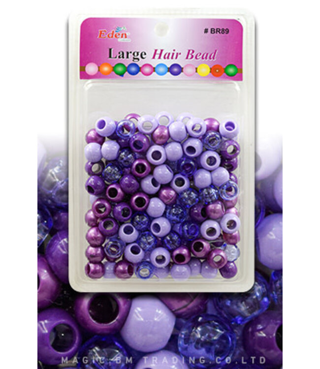 Eden Metalic XLG Medium Round Beads Purple  BR89-TPUR
