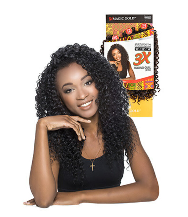 Magic Gold 3X Round Curl Braid Magic Gold 3X Round Curl Braid