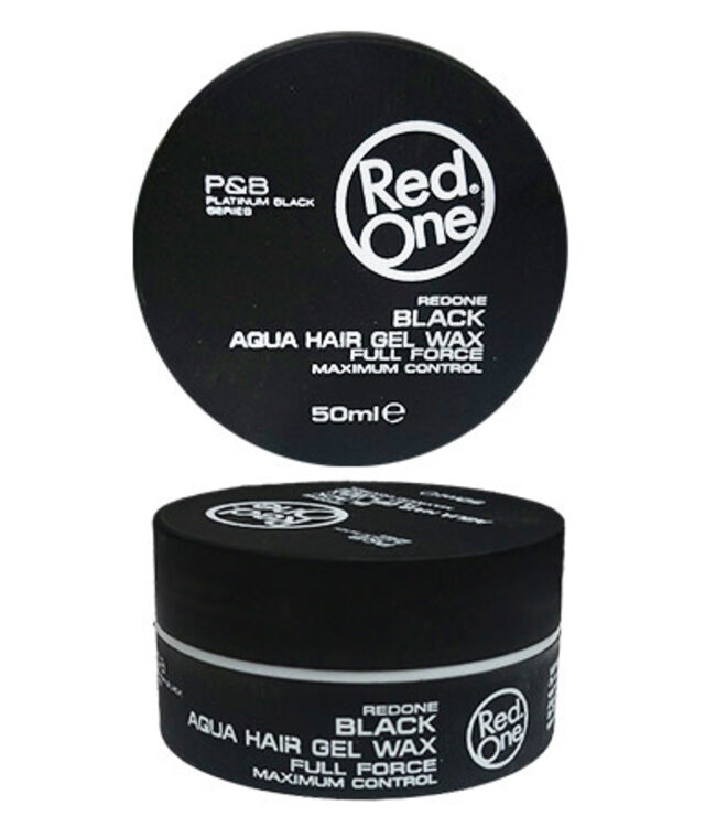 Red One Aqua Hair Gel Wax - Black 50ml