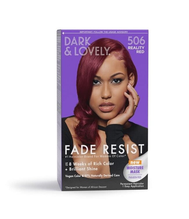 Dark & Lovely Fade Resist Hair Color #506 Reality Red