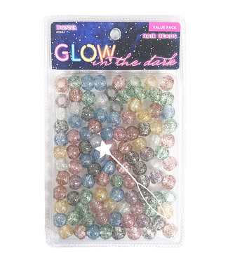 Donna Glow In Dark Beads Value Pack Glitter Mixed