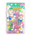 Donna Kids Two Tone Hair Beads Value Pack Clear/Pastel Assorted