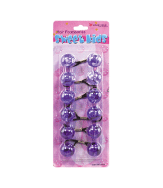MAGIC GOLD Kid's Hair Bubbles Round XL Crystal Purple Mix