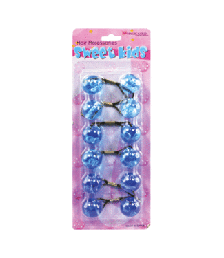 MAGIC GOLD Kid's Hair Bubbles Round XL Crystal Blue Mix