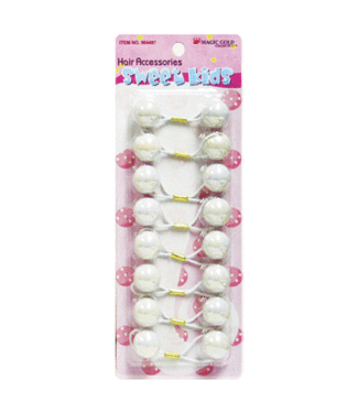 MAGIC GOLD Kid's Hair Bubbles Round #L1 White