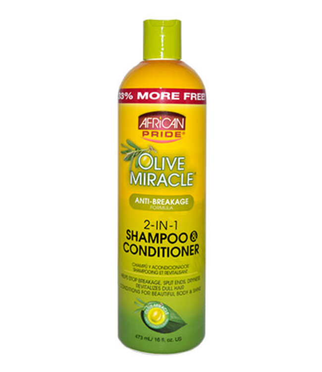 African Pride Olive Miracle 2in1 Shampoo 16oz