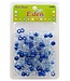 Eden Metalic XLG Medium Round Beads Blue  BR9-TBLU
