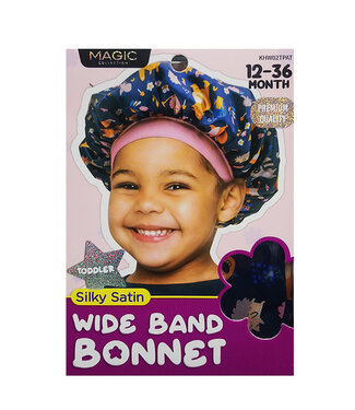 Magic Collection Toddler Silky Satin Wide Bonnet