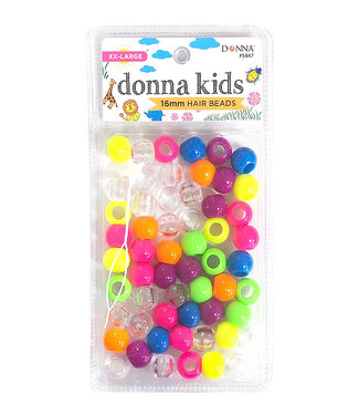Donna Kids 16mm Hair Beads 7 Color Mixed