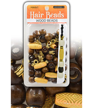 Magic Collection Wooden Beads Mix Design ( 11 pcs )