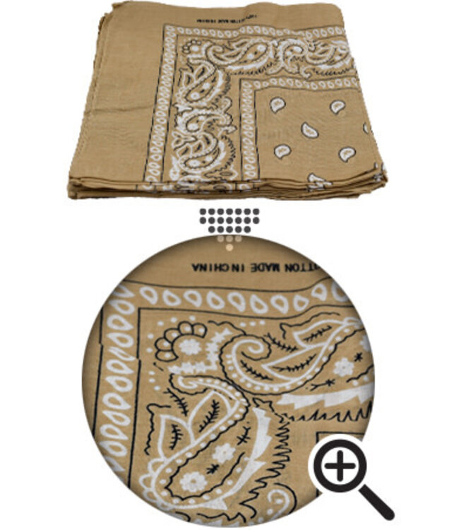 Magic Collection Bandanna 91663 Beige Final Sale